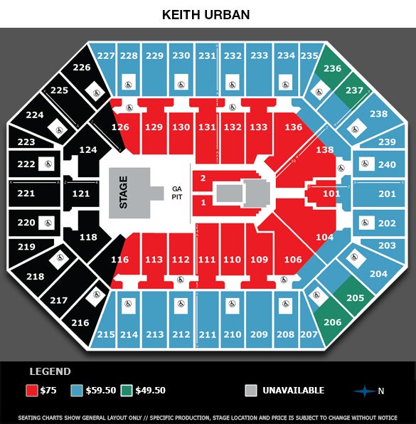 Target Center Seating Chart Keith Urban