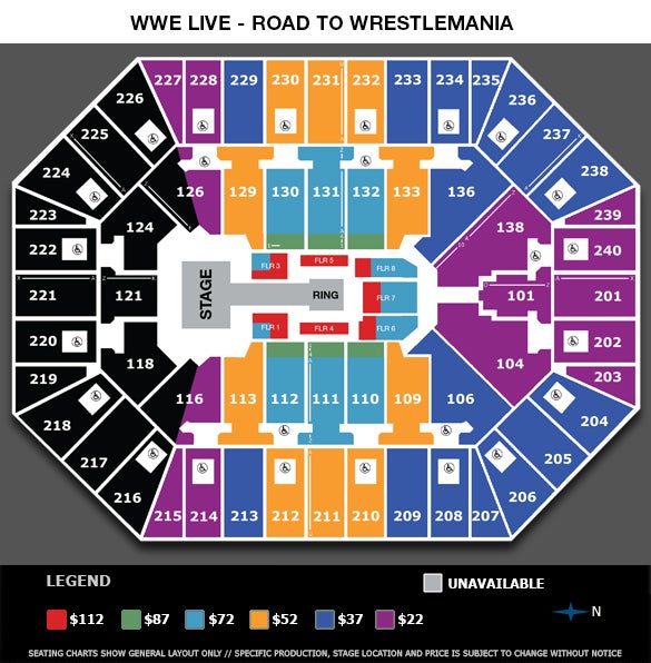 Target Center Wwe Seating Chart