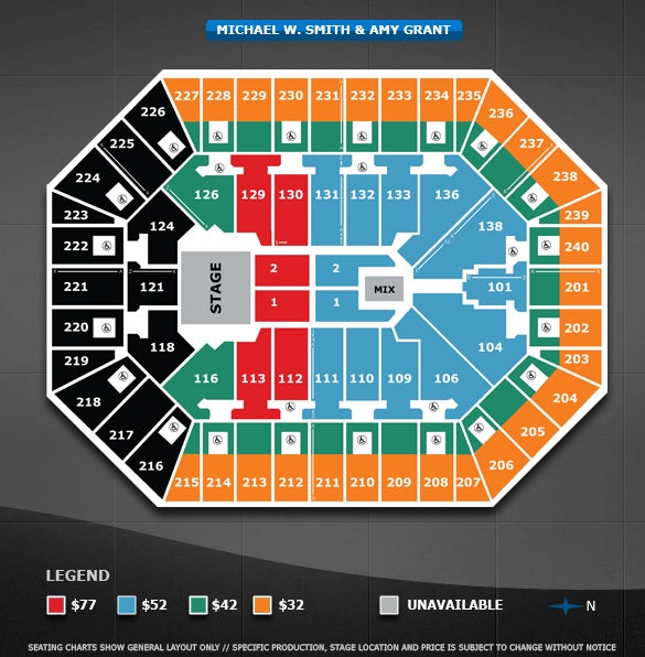Target Center Seating Charts