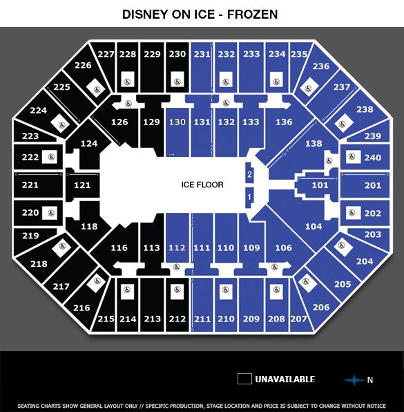 Disney On Ice Frozen Seating Chart