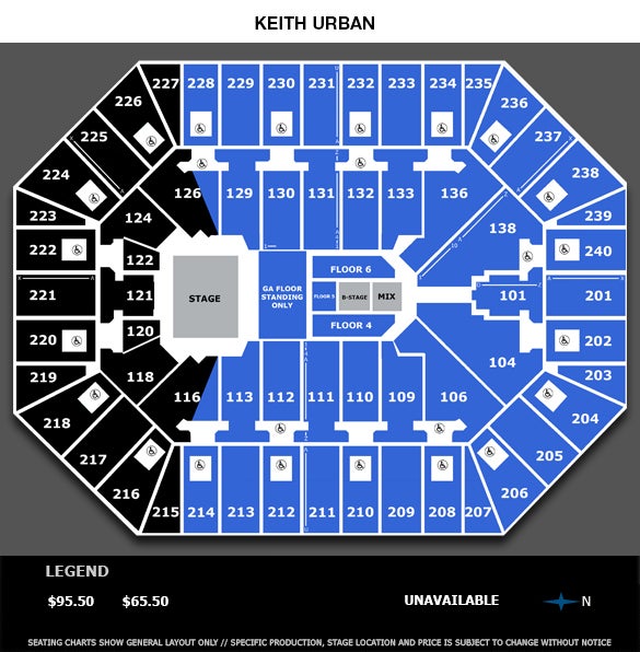 Target Center Seating Chart Keith Urban