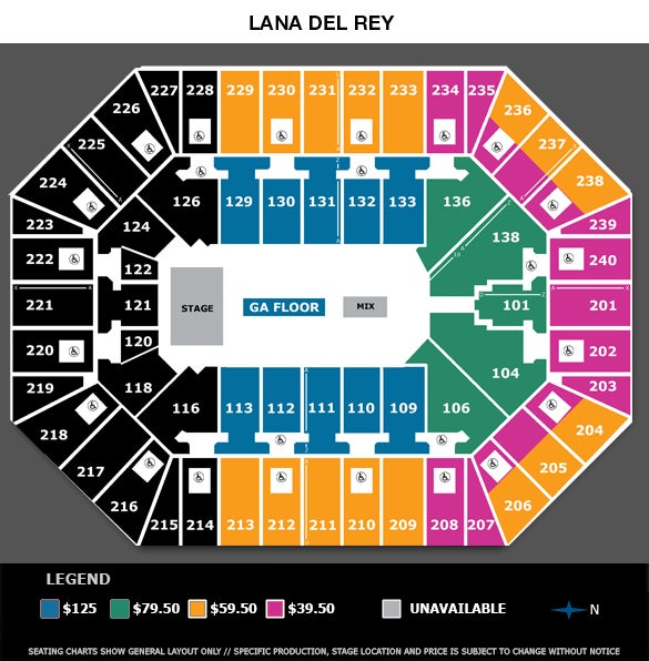 El Rey Seating Chart