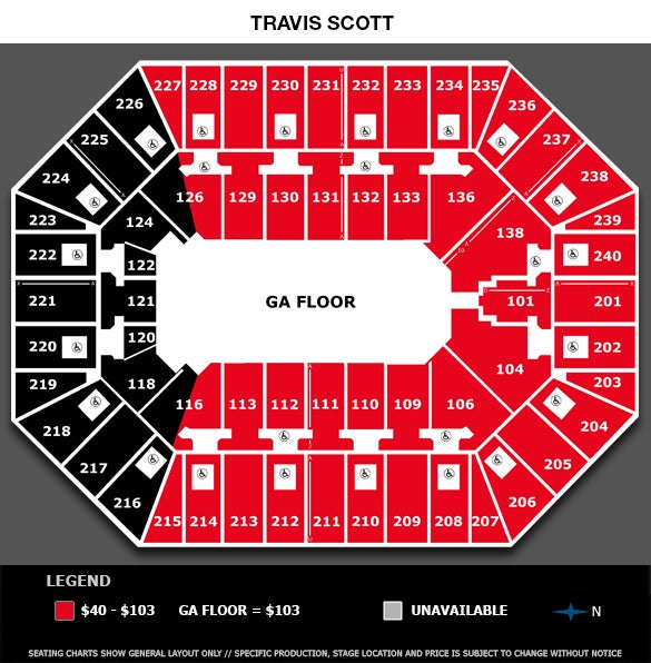 Square Garden Seating Chart Travis Scott