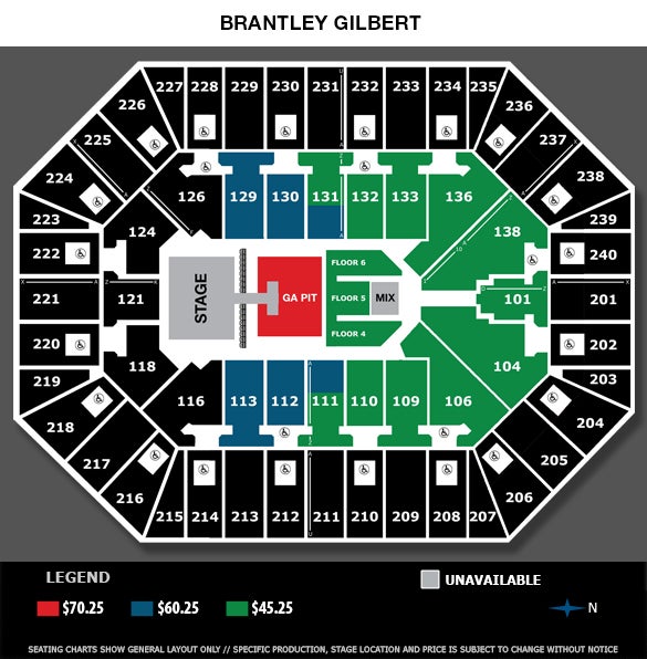 Crown Coliseum Seating Chart Shinedown