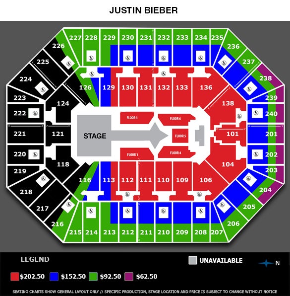 Justin Bieber Justice Tour Target