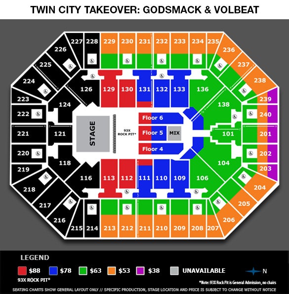 Target Center Wolves Seating Chart