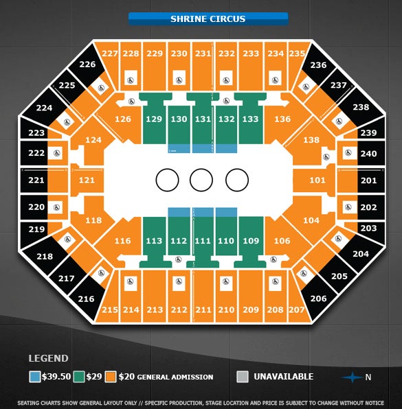 Ford Center Evansville Seating Chart With Seat Numbers