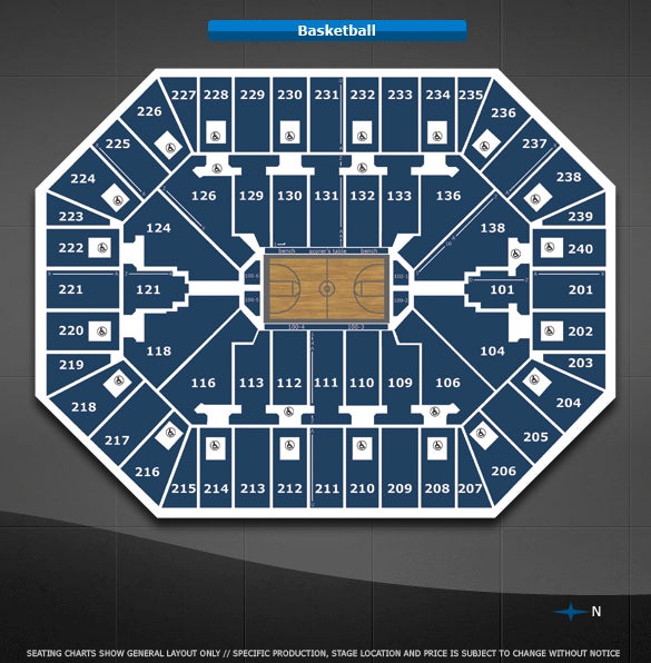 Target Center Basketball Seating Chart