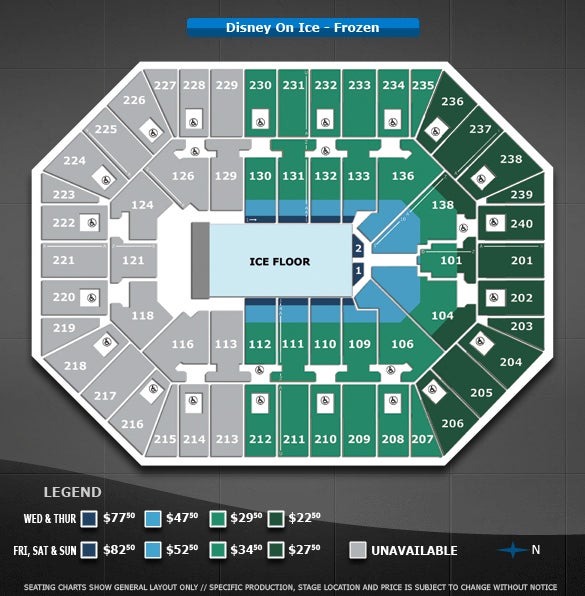 Disney On Ice Seating Chart Target Center