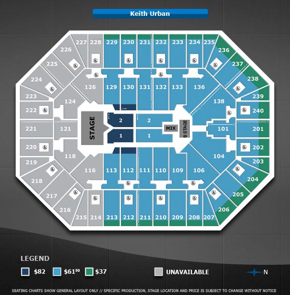 Target Center Seating Chart Keith Urban