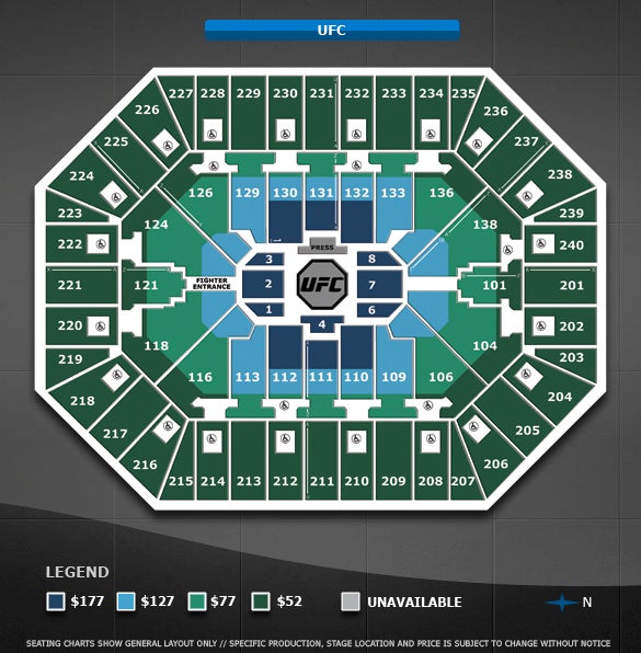 Ufc United Center Seating Chart