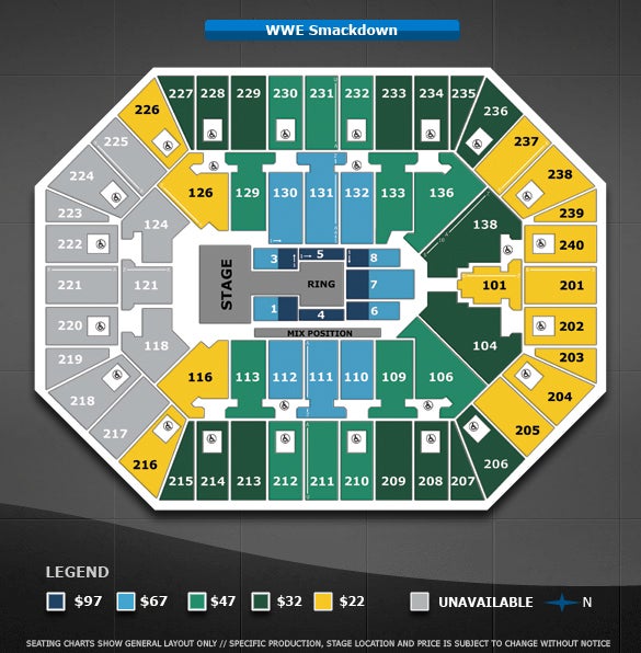 Target Center Wwe Seating Chart